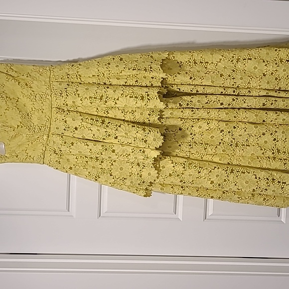 Anthropologie Yellow eyelet dress - Picture 1 of 8